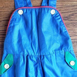 Vintage 3T Girls / Boys Blue Overalls with Pockets